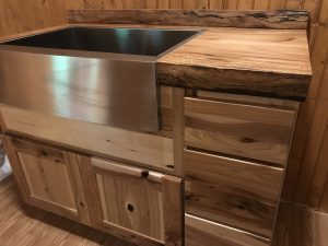 Butcher Block Countertop and cabinets installed in Hendersonville, NC