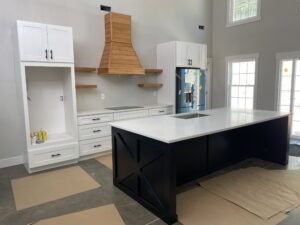 Black and white shaker cabinets Greenville, SC