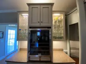 Glass doors on cabinets in Columbus, NC